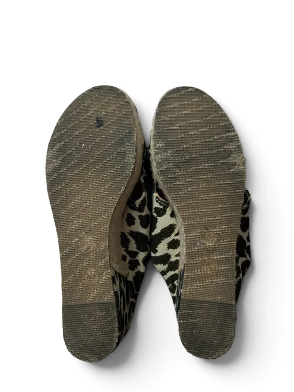 Chinese Laundry Leopard Print Espadrille Wedge Sandals - Beige/Black